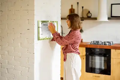 Magnetinė rašymo lenta savaitės meniu planas