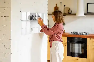 Magnetinė rašymo lenta namų tekstas