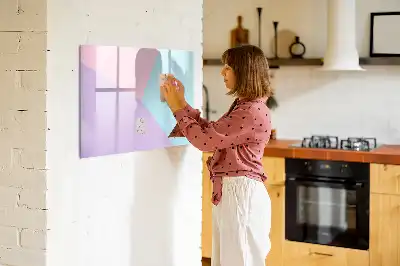 Magnetinė piešimo lenta pastelinio rašto