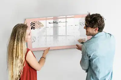 Magnetinė piešimo lenta su gėlėmis dekoruotas planuoklis