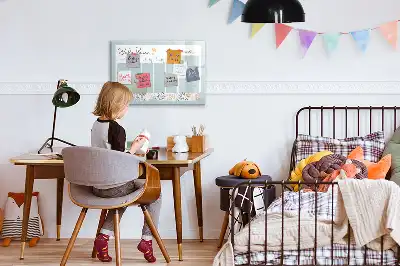 Magnetinė piešimo lenta su savaitės tvarkaraščiu