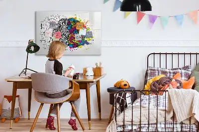 Magnetinė piešimo lenta su abstrakčiu smegenų raštu