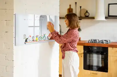 Magnetinė rašymo lenta su savaitės planuotės funkcija