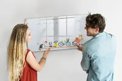 Magnetinė rašymo lenta su savaitės planuotės funkcija