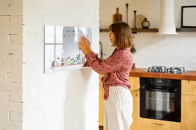 Magnetinė rašymo lenta su savaitės planuotės funkcija
