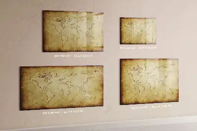 Magnetinė piešimo lenta senasis pasaulio žemėlapis