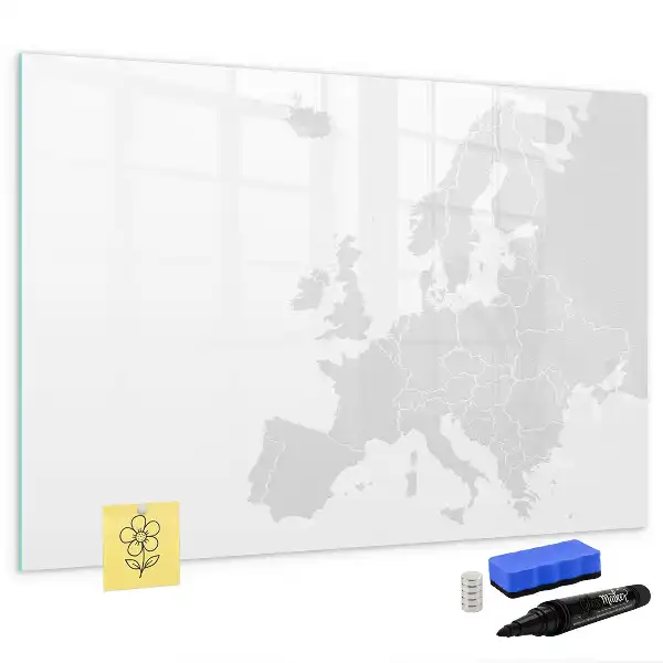 Magnetinė piešimo lenta su Europos žemėlapiu