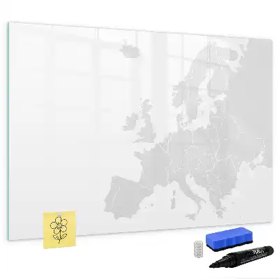 Magnetinė piešimo lenta su Europos žemėlapiu