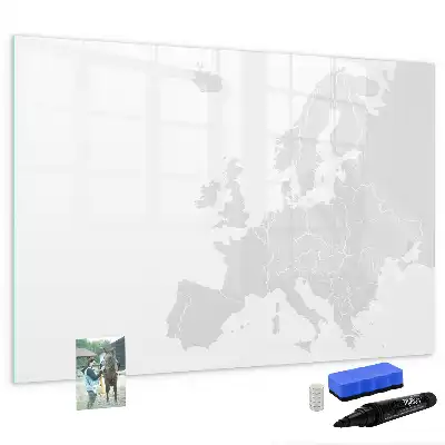 Magnetinė piešimo lenta su Europos žemėlapiu