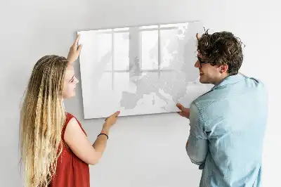 Magnetinė piešimo lenta su Europos žemėlapiu