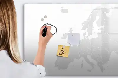 Magnetinė piešimo lenta su Europos žemėlapiu