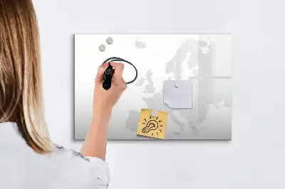 Magnetinė piešimo lenta su Europos žemėlapiu