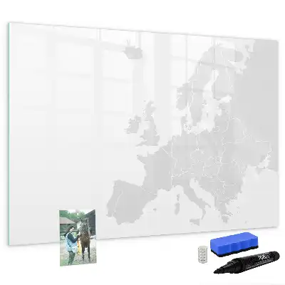 Magnetinė piešimo lenta su Europos žemėlapiu