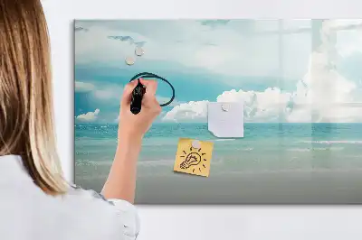 Magnetinė rašymo lenta su jūros kraštovaizdžiu