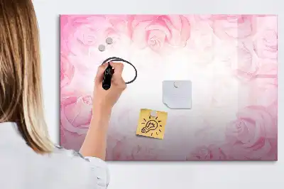 Magnetinė piešimo lenta rožių abstrakcijos dizaino
