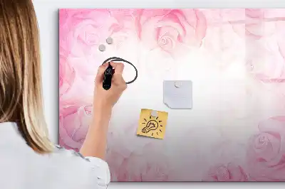 Magnetinė piešimo lenta rožių abstrakcijos dizaino