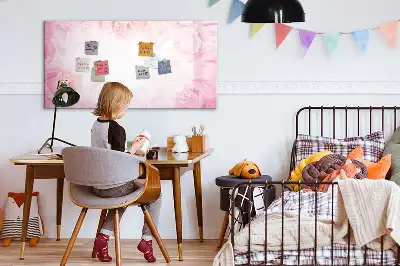 Magnetinė piešimo lenta rožių abstrakcijos dizaino