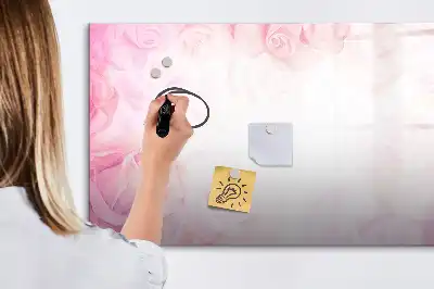 Magnetinė piešimo lenta rožių abstrakcijos dizaino
