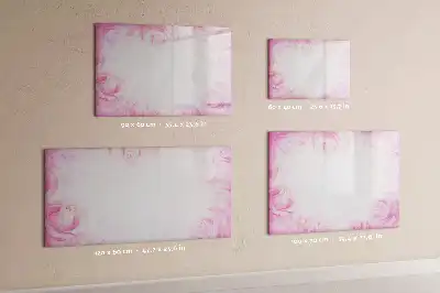 Magnetinė piešimo lenta rožių abstrakcijos dizaino
