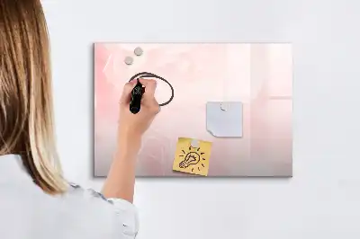 Magnetinė rašymo lenta išsiskleidusių rožių motyvu