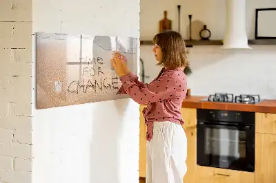Magnetinė piešimo lenta su paplūdimio citatos motyvu