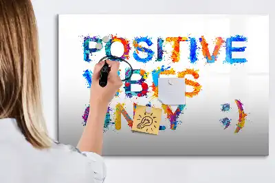 Magnetinė piešimo lenta su pozityvia citata