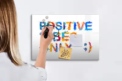 Magnetinė piešimo lenta su pozityvia citata