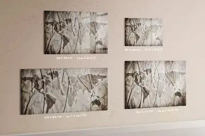 Magnetinė rašymo lenta pasaulio žemėlapio raštas