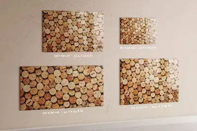 Magnetinė rašymo lenta su mediniais kamščiais