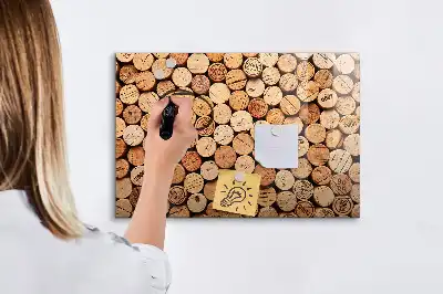 Magnetinė rašymo lenta su mediniais kamščiais