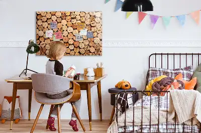 Magnetinė rašymo lenta su mediniais kamščiais