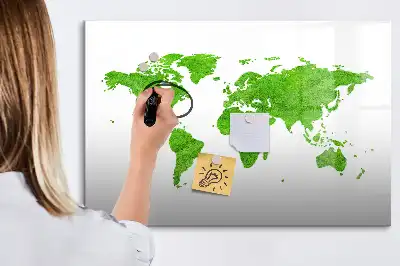 Magnetinė piešimo lenta su žalios žolės raštu