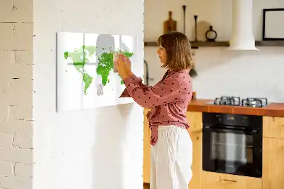 Magnetinė piešimo lenta su žalios žolės raštu