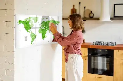 Magnetinė piešimo lenta su žalios žolės raštu