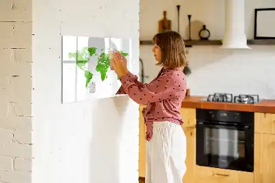 Magnetinė piešimo lenta su žalios žolės raštu
