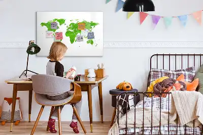 Magnetinė piešimo lenta su žalios žolės raštu