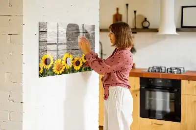 Magnetinė piešimo lenta saulėgrąžų dizaino