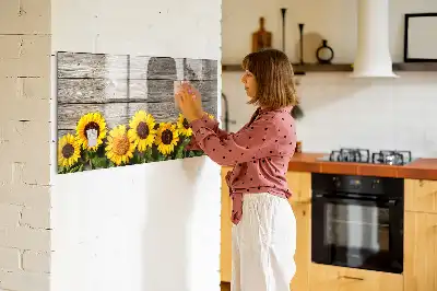 Magnetinė piešimo lenta saulėgrąžų dizaino