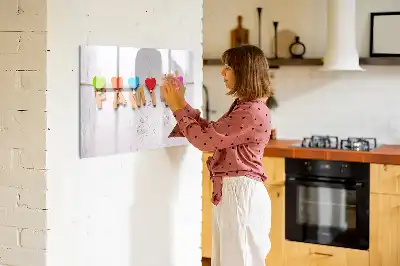 Magnetinė rašymo lenta šeimos užrašams