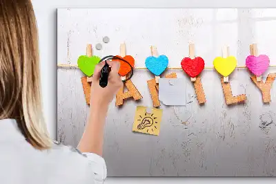 Magnetinė rašymo lenta šeimos užrašams