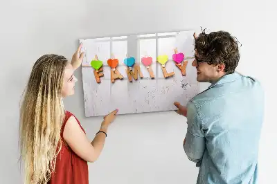 Magnetinė rašymo lenta šeimos užrašams
