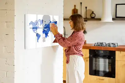 Magnetinė rašymo lenta su kosminio pasaulio žemėlapio motyvu