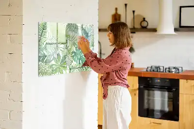 Magnetinė piešimo lenta egzotinių lapų rašto