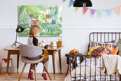Magnetinė piešimo lenta egzotinių lapų rašto