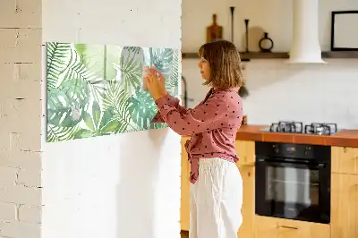 Magnetinė piešimo lenta egzotinių lapų rašto
