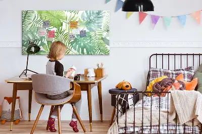 Magnetinė piešimo lenta egzotinių lapų rašto