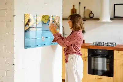 Magnetinė piešimo lenta skirta žaidimams paplūdimyje
