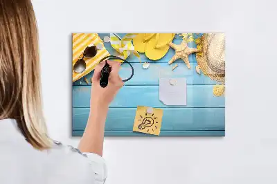 Magnetinė piešimo lenta skirta žaidimams paplūdimyje