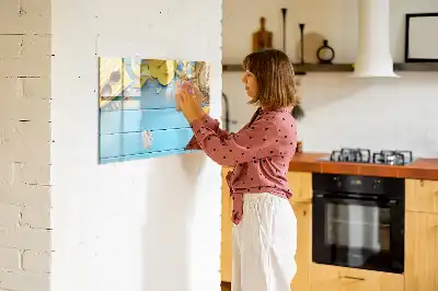 Magnetinė piešimo lenta skirta žaidimams paplūdimyje
