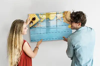 Magnetinė piešimo lenta skirta žaidimams paplūdimyje